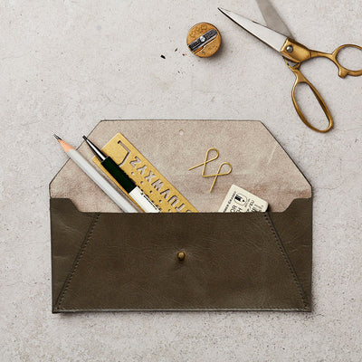 Katie Leamon Leather Pencil Pouch - noteworthy