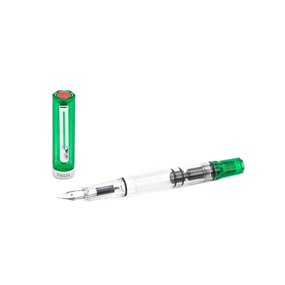 TWSBI Eco Transparent Green Fountain Pen - F (Fine Nib)