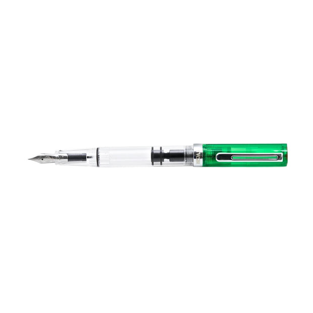 TWSBI Eco Transparent Green Fountain Pen - Stub 1.1mm