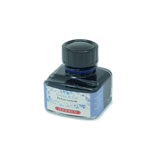J. Herbin Encre Bleue, Parfum Lavander Fountain Pen Ink - 30ml