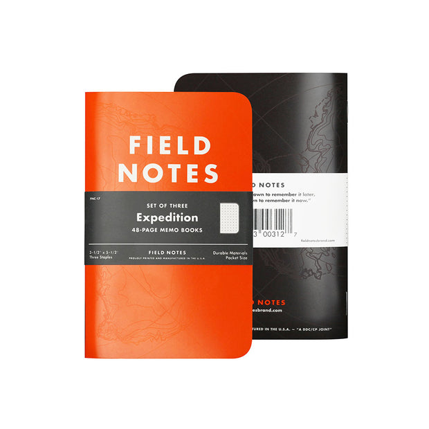 Field Notes, Expedition Memo Books - Set of 3 - noteworthy