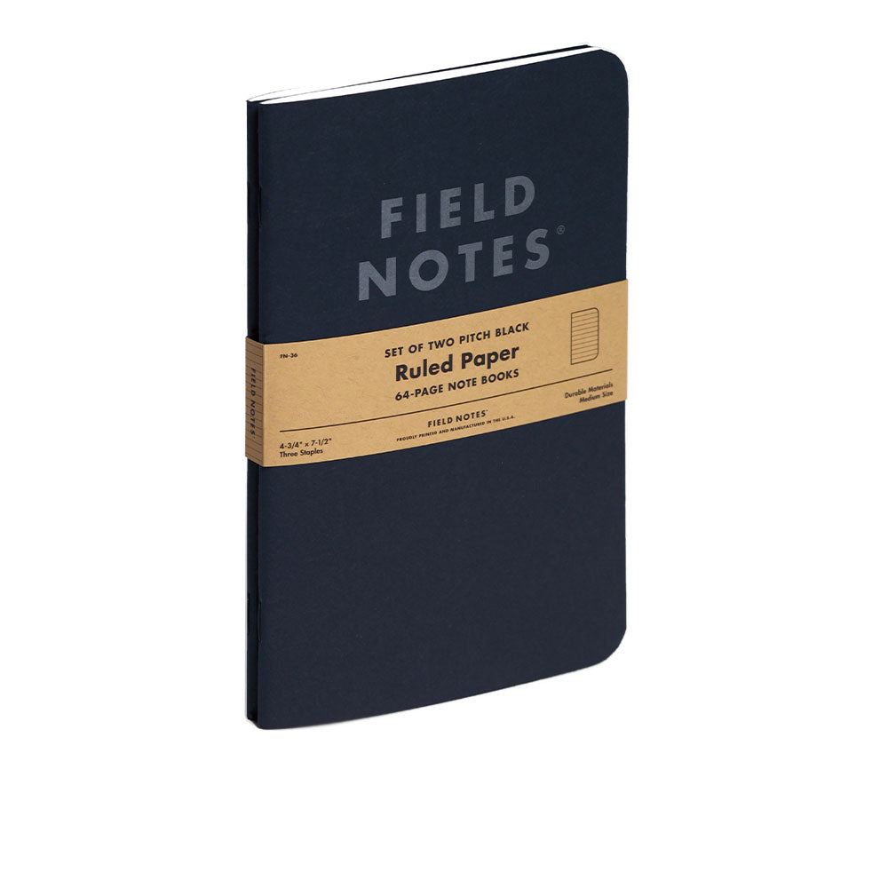 Field Notes, Pitch Black Notebooks - Set of 2