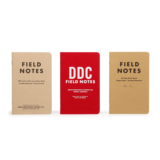Field Notes, Tenth Anniversary Memo Books - Set of 3 - noteworthy