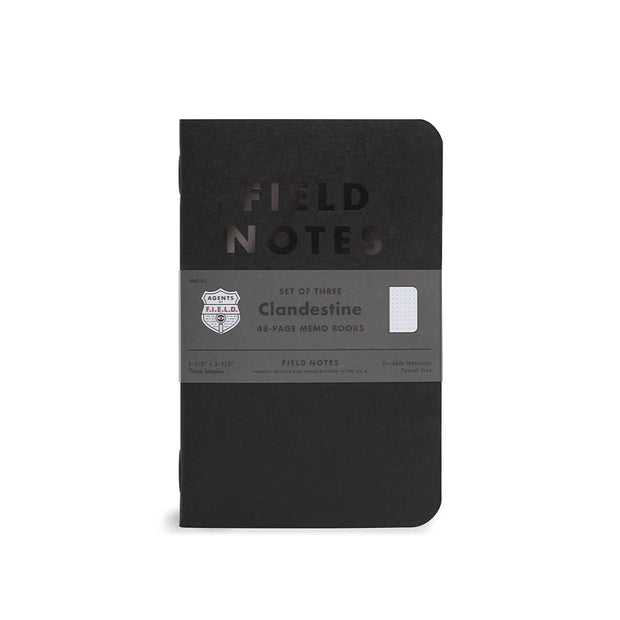 Field Notes, Clandestine Memo Books - Set of 3 - noteworthy