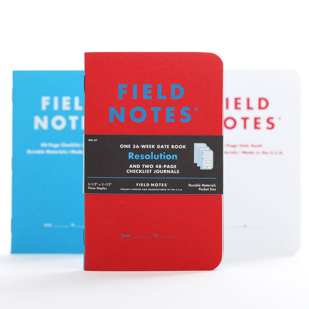 Field Notes, Resolution Memo Books - Set of 3 - noteworthy