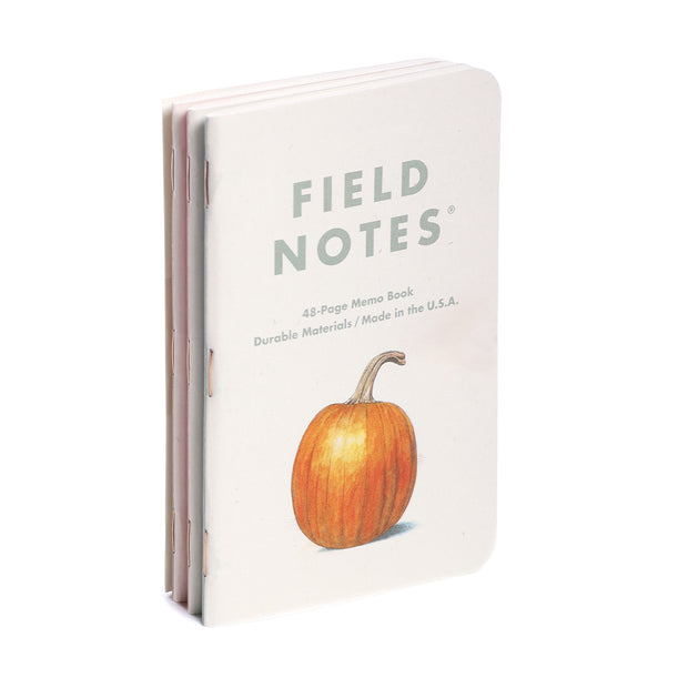 Field Notes, Harvest Memo Books - Pack A (Pumpkin, Chard, Tomato)