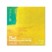 Fluid Watercolor Hot Press Paper 6 x 6 - noteworthy