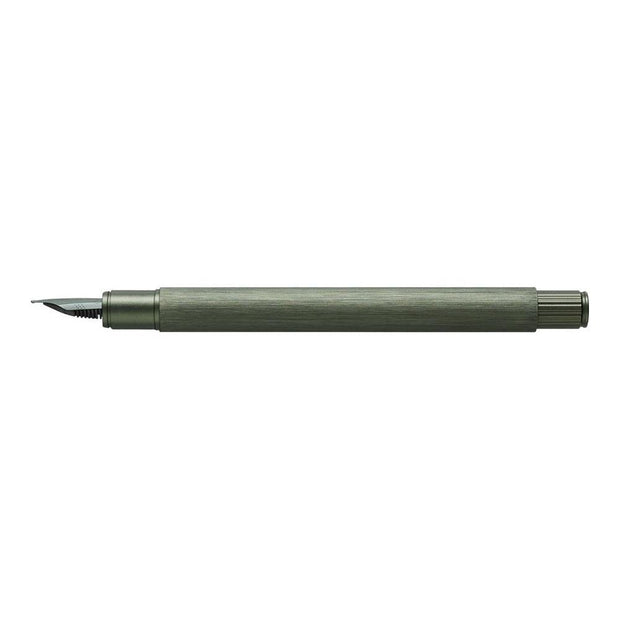 Faber-Castell Neo Slim Aluminium Fountain pen , Olive Green - F (Fine)