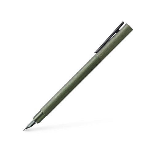 Faber-Castell Neo Slim Aluminium Fountain pen , Olive Green - EF (Extra Fine)