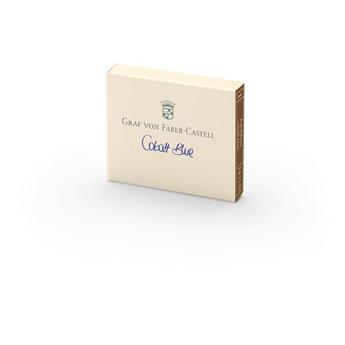 Graf von Faber-Castell Cobalt Blue Ink Cartridges - Pack of 6