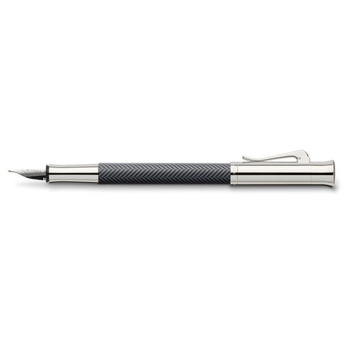 Graf von Faber-Castell Guilloche Ciselé Fountain Pen, Anthracite - F (Fine)