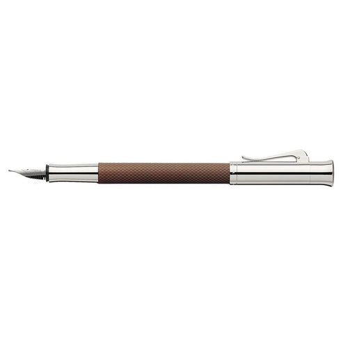 Graf von Faber-Caster Guilloche Cognac Fountain Pen - F (Fine)