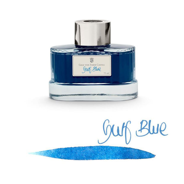 Graf von Faber-Castell Ink Bottle, 75ml - Gulf Blue