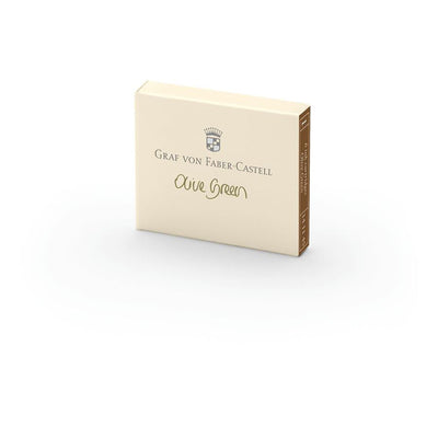 Graf von Faber-Castell Olive Green Ink Cartridges - Pack of 6
