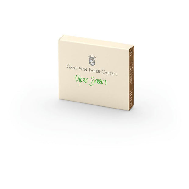 Graf von Faber-Castell Viper Green Ink Cartridges - Pack of 6