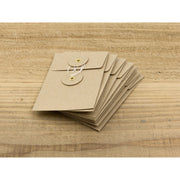 Traveler's Company Kraft Paper Envelope, Set of 8, Brown - S (Small)