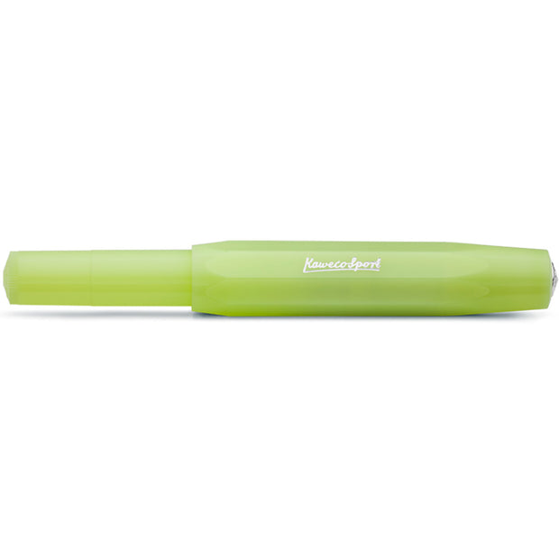 Kaweco Frosted Sport Fountain Pen, Lime - EF  (Extra Fine Nib)