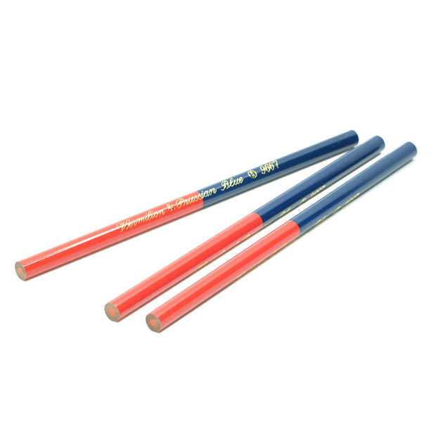 Kita-boshi Vermilion and Prussian Blue Pencil 9667. Pack of 3 - noteworthy