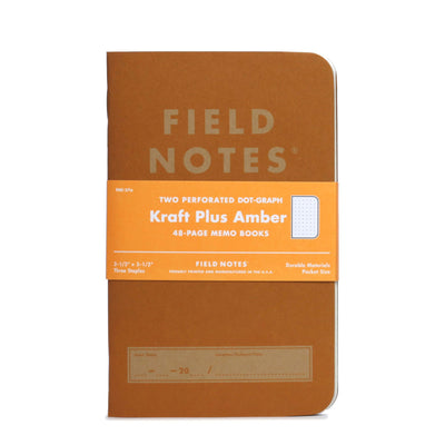 Field Notes Kraft Plus, Set of 2 - Amber