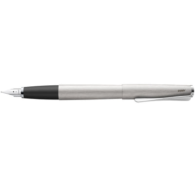 LAMY Studio Fountain Pen, Brushed Steel - F (Fine)