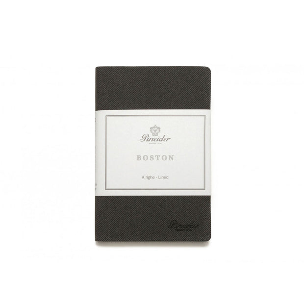 Pineider Boston Notebook, Small - Charcoal