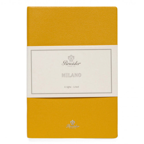 Pineider Milano Notebook, Medium - Giallo