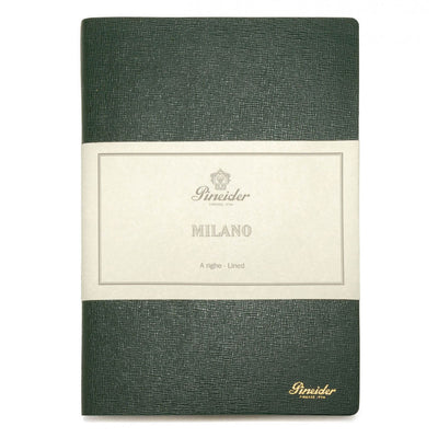 Pineider Milano Notebook, Medium - Pineider Green