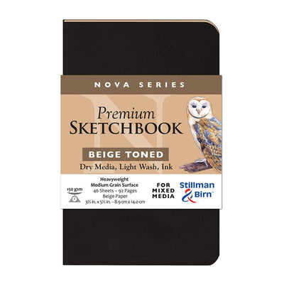 Stillman & Birn, Nova Series Sketchbook, Softcover (3.5in. x 5.5in.) - Beige - noteworthy