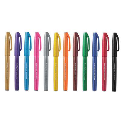 Pentel Brush Sign Pen, Set of 12 colours #1