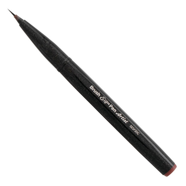 Pentel Brush Sign Pen, Ultra-fine Tip - Brown