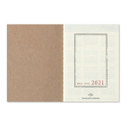 Traveler's Notebook Refill 2021 Weekly Diary for Passport Size