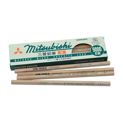 Mitsubishi 9800EW Pencil, Set of 12 - B - noteworthy