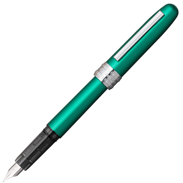 Platinum Plaisir Fountain Pen, Teal Green - Medium Nib 05