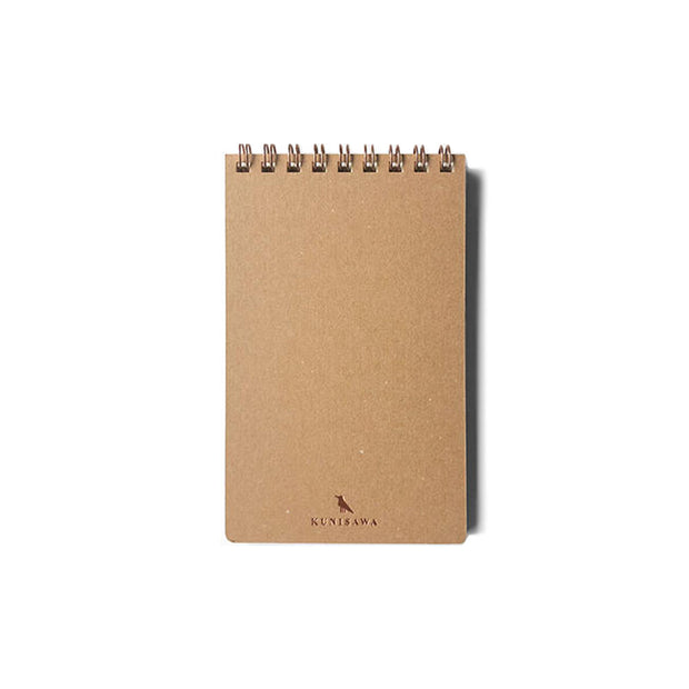Kawachiya Kunisawa Find Pocket Notebook ,Grid - Champagne (Light Brown) - noteworthy