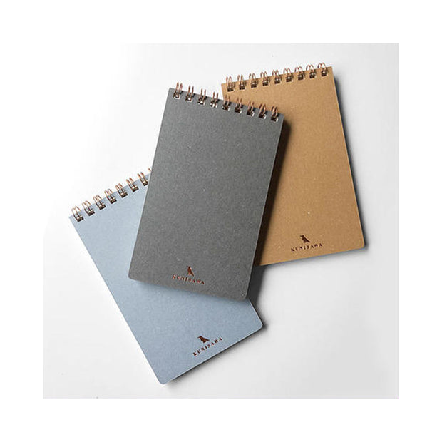 Kawachiya Kunisawa Find Pocket Notebook ,Grid - Blue Mist - noteworthy