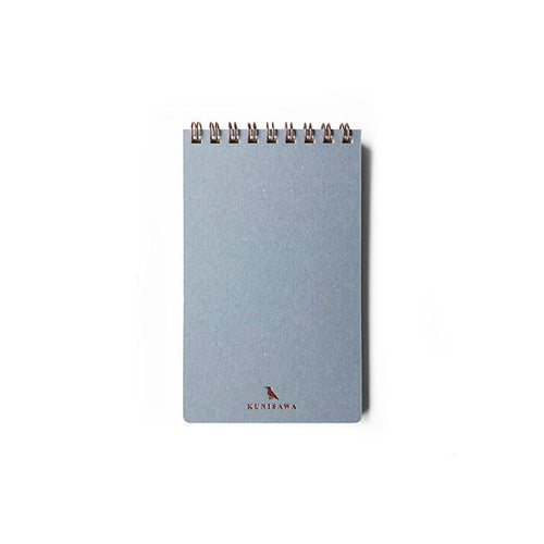 Kawachiya Kunisawa Find Pocket Notebook ,Grid - Blue Mist - noteworthy