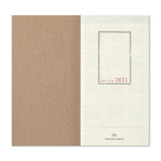 Traveler's Notebook Refill 2021 Weekly Vertical Diary for Regular Size