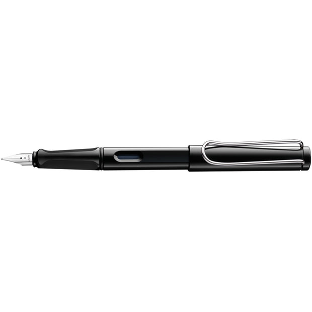 LAMY Safari Fountain Pen, Shiny Black - F (Fine)