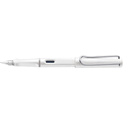 LAMY Safari Fountain Pen, Shiny White - EF (Extra Fine)