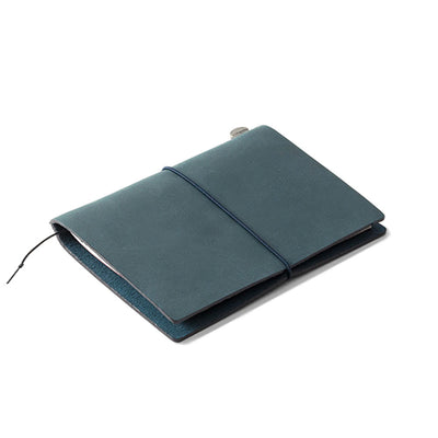 Traveler´s Notebook Starter Kit Passport Size, Blue - noteworthy