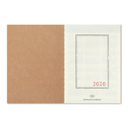 Traveler's Notebook Refill 2020 Monthly Diary for Passport Size - noteworthy