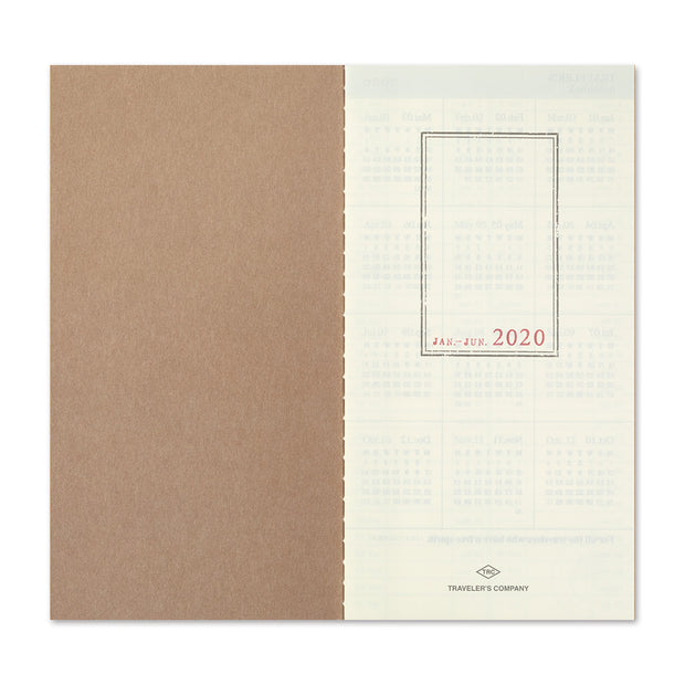 Traveler's Notebook Refill 2020 Weekly Vertical Diary for Regular Size - noteworthy