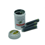 J. Herbin Vert Olive (Olive Green) Ink Cartridges - Tin of 6