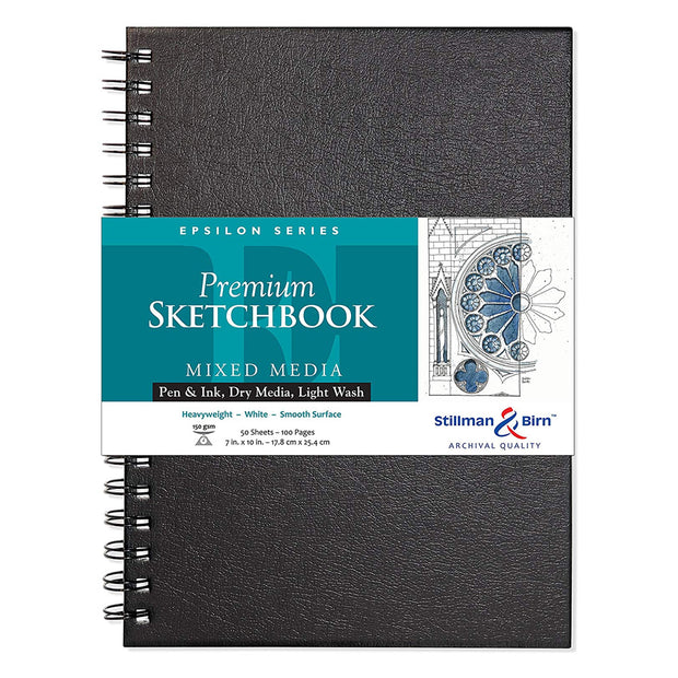 Stillman & Birn, Epsilon Series Wirebound Sketchbook, Hardcover (7in. x 10in) - White - noteworthy