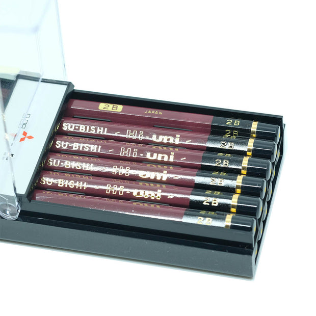 Mitsubishi Hi-Uni Graphite Pencil 2B, Set of 12 - noteworthy