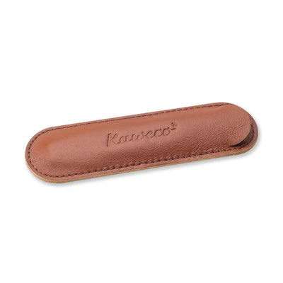 Kaweco Brandy Leather Pouch for 1 Sport Pen - noteworthy
