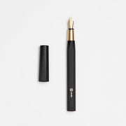 ystudio Resin Fountain Pen, Black - M (Medium nib) - noteworthy